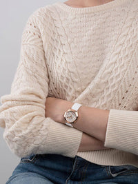 Thumbnail for Guess Damen Armbanduhr Pearl Weiß, Roségold GW0381L3