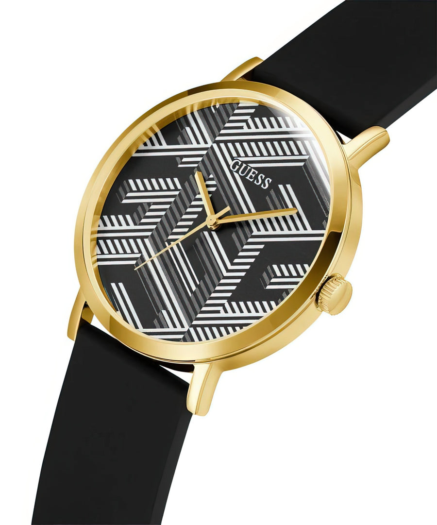 Guess Herren Armbanduhr G BOSSED in Schwarz und Goldton 44 mm GW0625G2