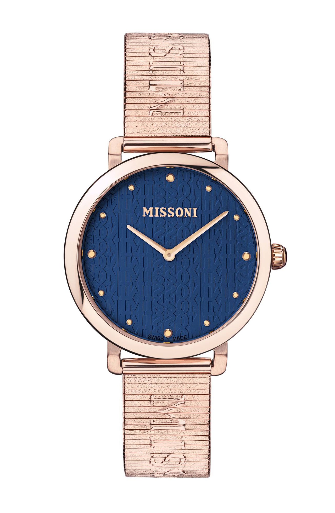 Missoni Damen Armbanduhr Lettering Roségold
