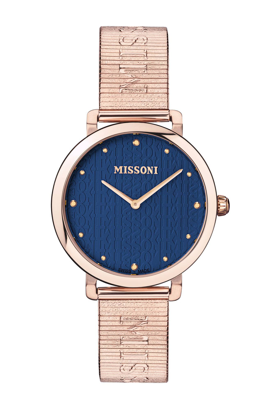 Missoni Damen Armbanduhr Lettering Roségold
