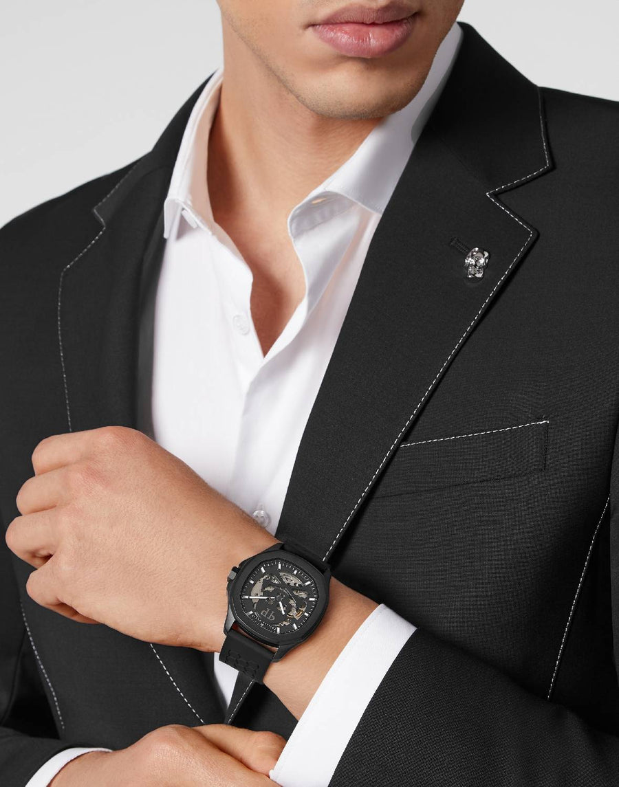 Philipp Plein Automatik Herrenuhr $keleton $pectre