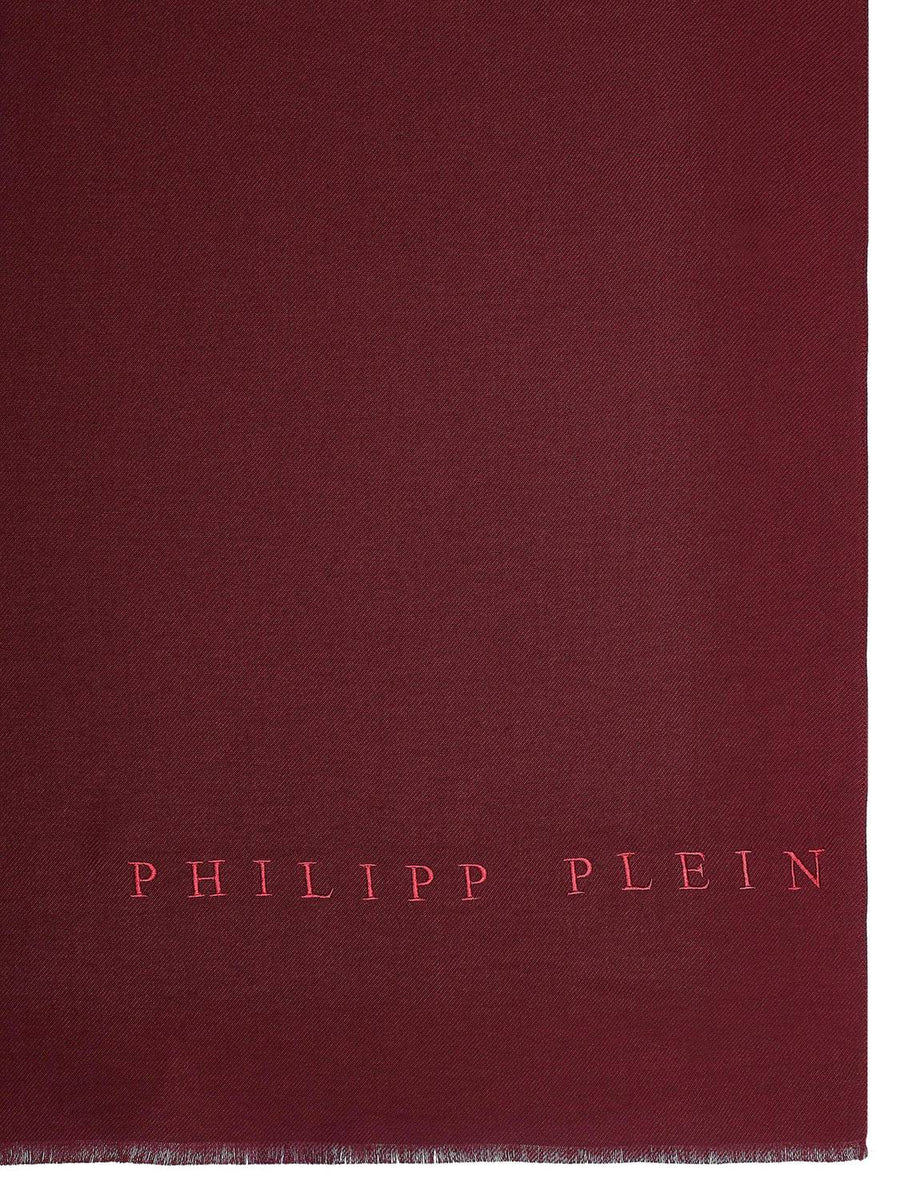Philipp Plein Schal Halstuch Stola mit gesticktem Logo
