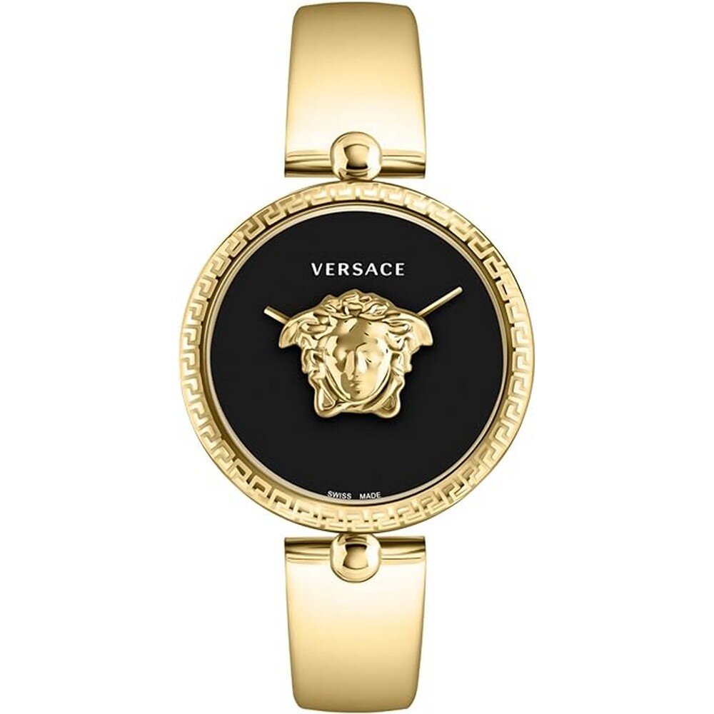 Versace Damen Armbanduhr PALAZZO gold, schwarz 39 mm VECO03122