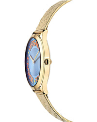 Thumbnail for Versce Damen Armbanduhr 38 mm LOGO HALO gelbes und extra Melanese Armband VE2O00722