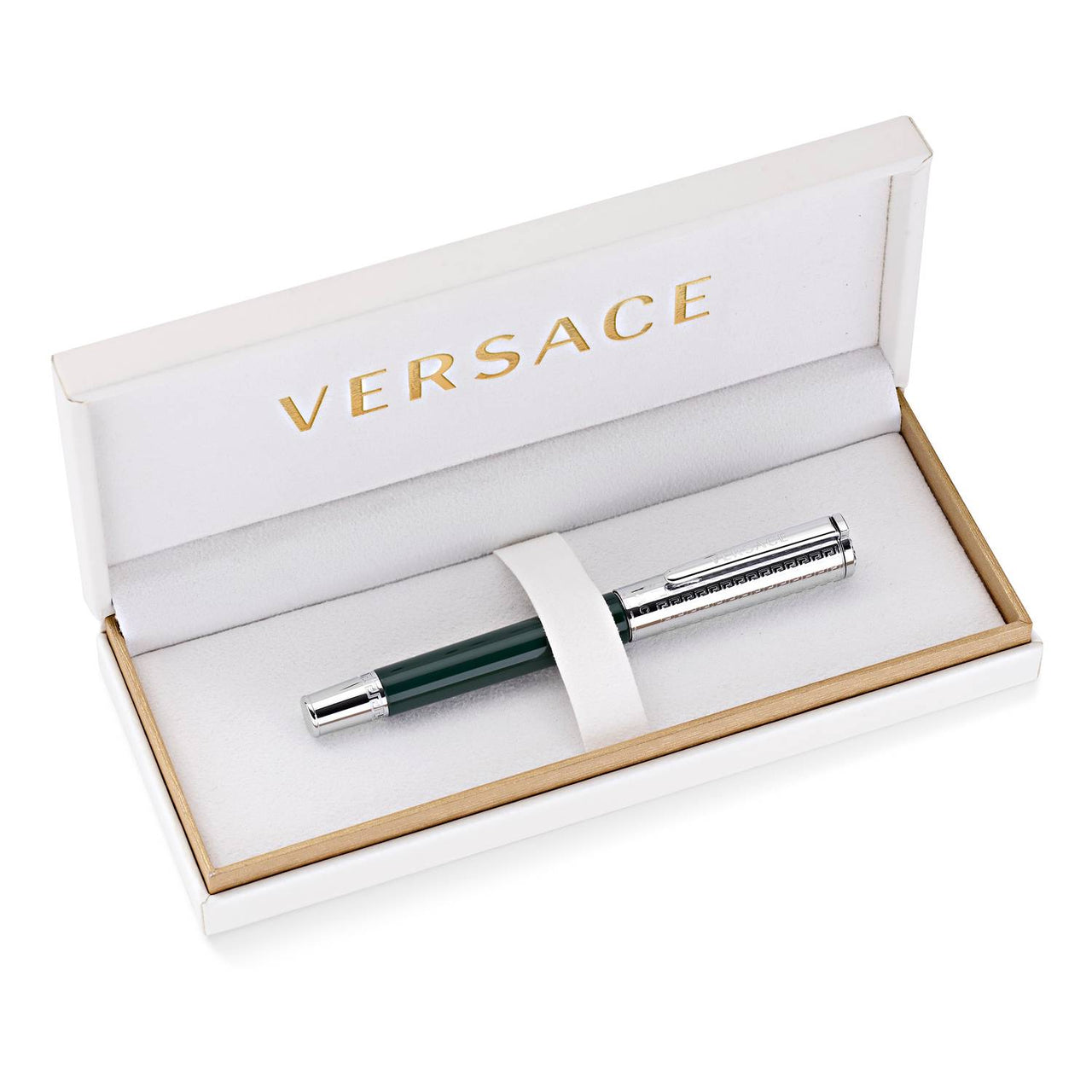 Versace Tintenroller OLYMPIA Roller Silber / Grün S6-Calipso Roller VRS600623