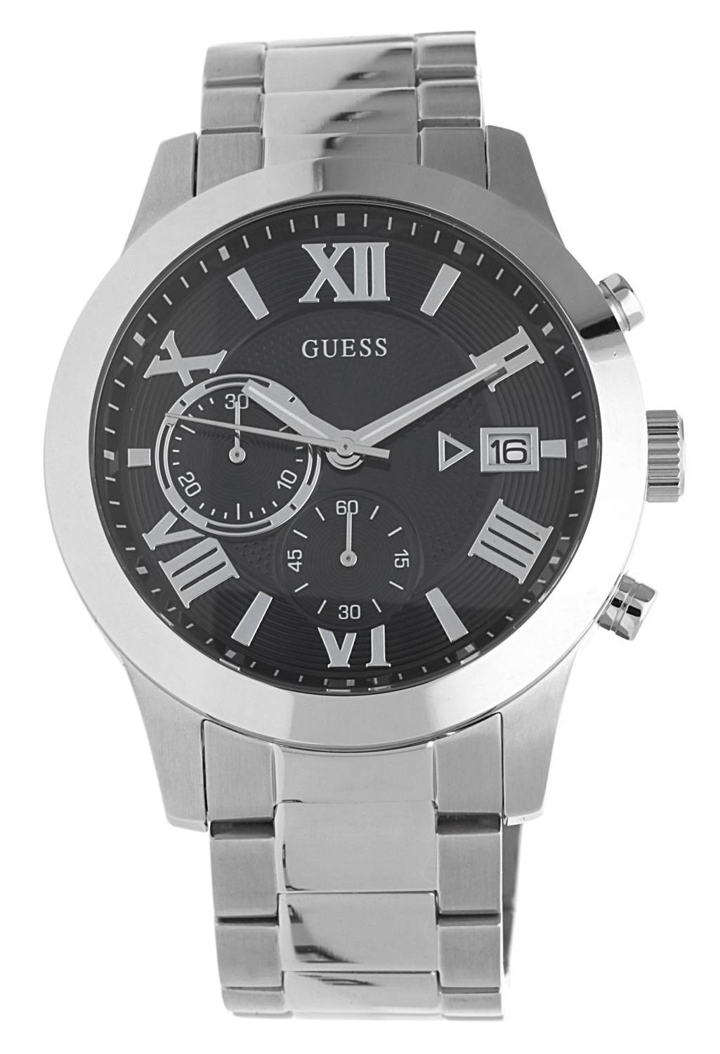 Guess Herren Armbanduhr Atlas Chronograph silber W0668G3