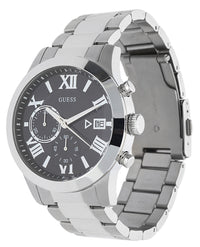 Thumbnail for Guess Herren Armbanduhr Atlas Chronograph silber W0668G3