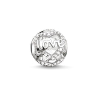 Thumbnail for Thomas Sabo Damen Bead 925 Silber Silber Heart of love Zirkonia weiß K0177-051-14