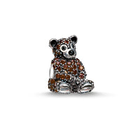 Thumbnail for Thomas Sabo Damen Bead 925 Silber Silber/Braun Braunbär K0189-041-2