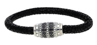 Thumbnail for Thomas Sabo Damen Armband Armreif 925 Silber schwarz/silber UB0002-821-11-L17