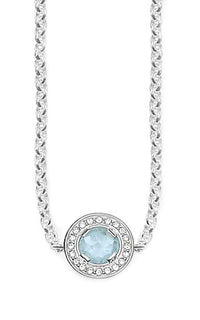 Thumbnail for Thomas Sabo Damen Halskette 925 Silber silber/hellblau KE1336-694-31-L80