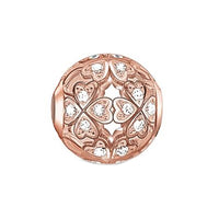 Thumbnail for Thomas Sabo Damen Bead Charm-Einhänger Kleeblatt 925 Silber rosegold K0139-416-14