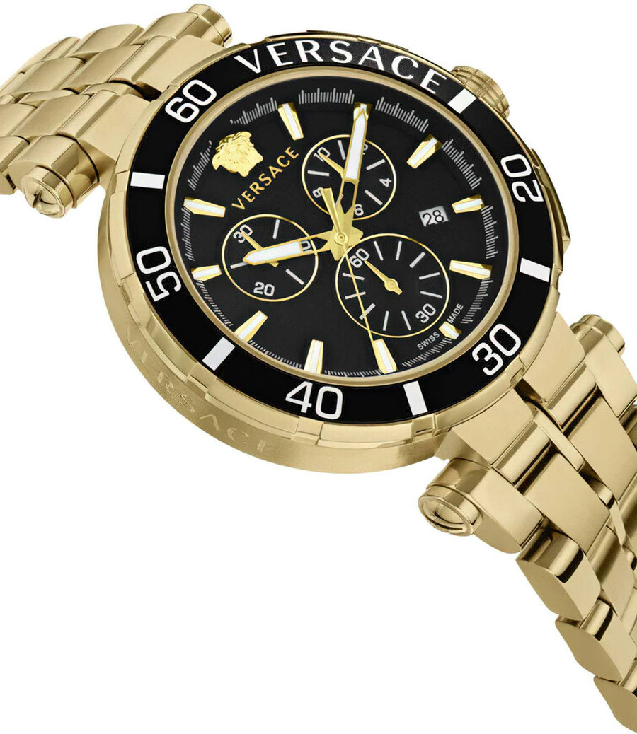 Versace Herren Armbanduhr GRECA CHRONO 45 mm VE3L00522