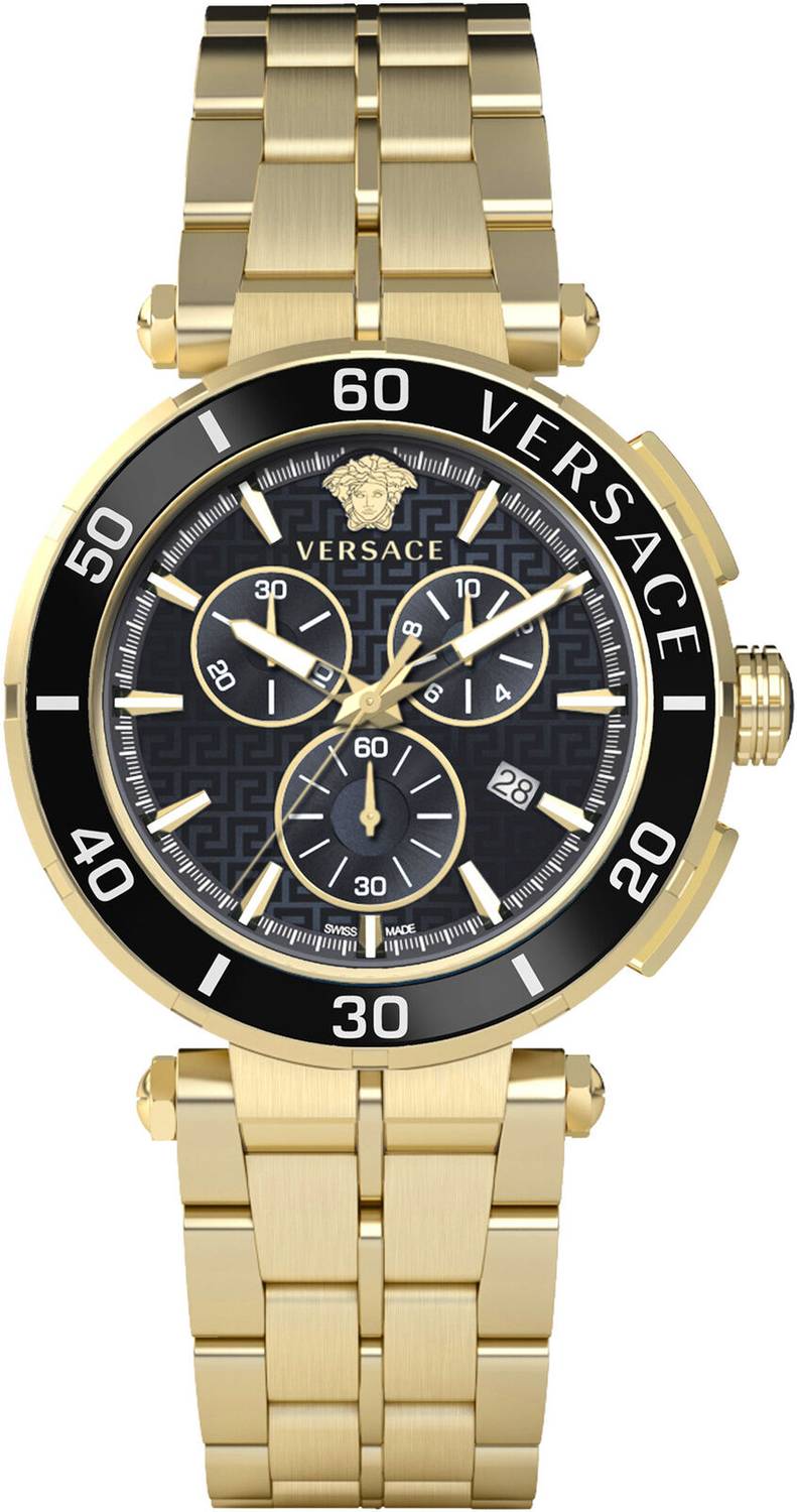 Versace Herren Armbanduhr GRECA CHRONO 45 mm VE3L00522