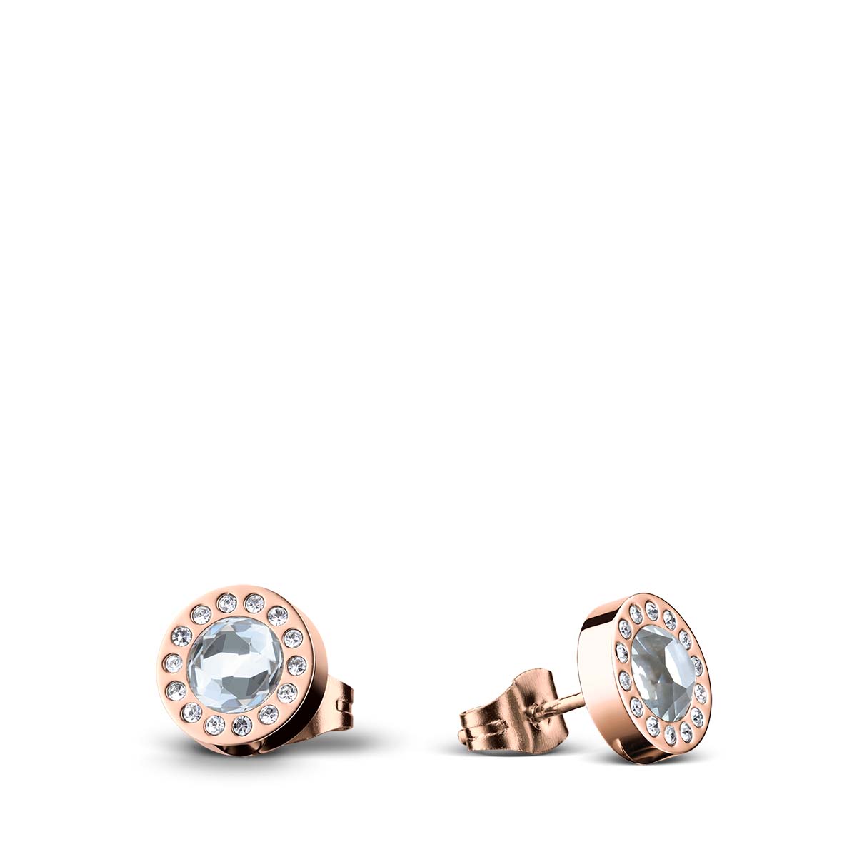 Bering Damen Ohrringe Ohrstecker Arctic Symphony rosé gold glänzend  711-375-05