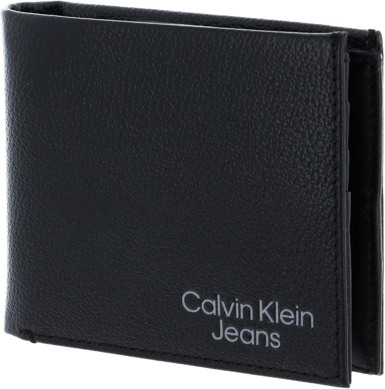 Calvin Klein Herren Geldbörse Micro Pebble Bifold with Coin Ref.: K50K508902BDS, Farbe: black