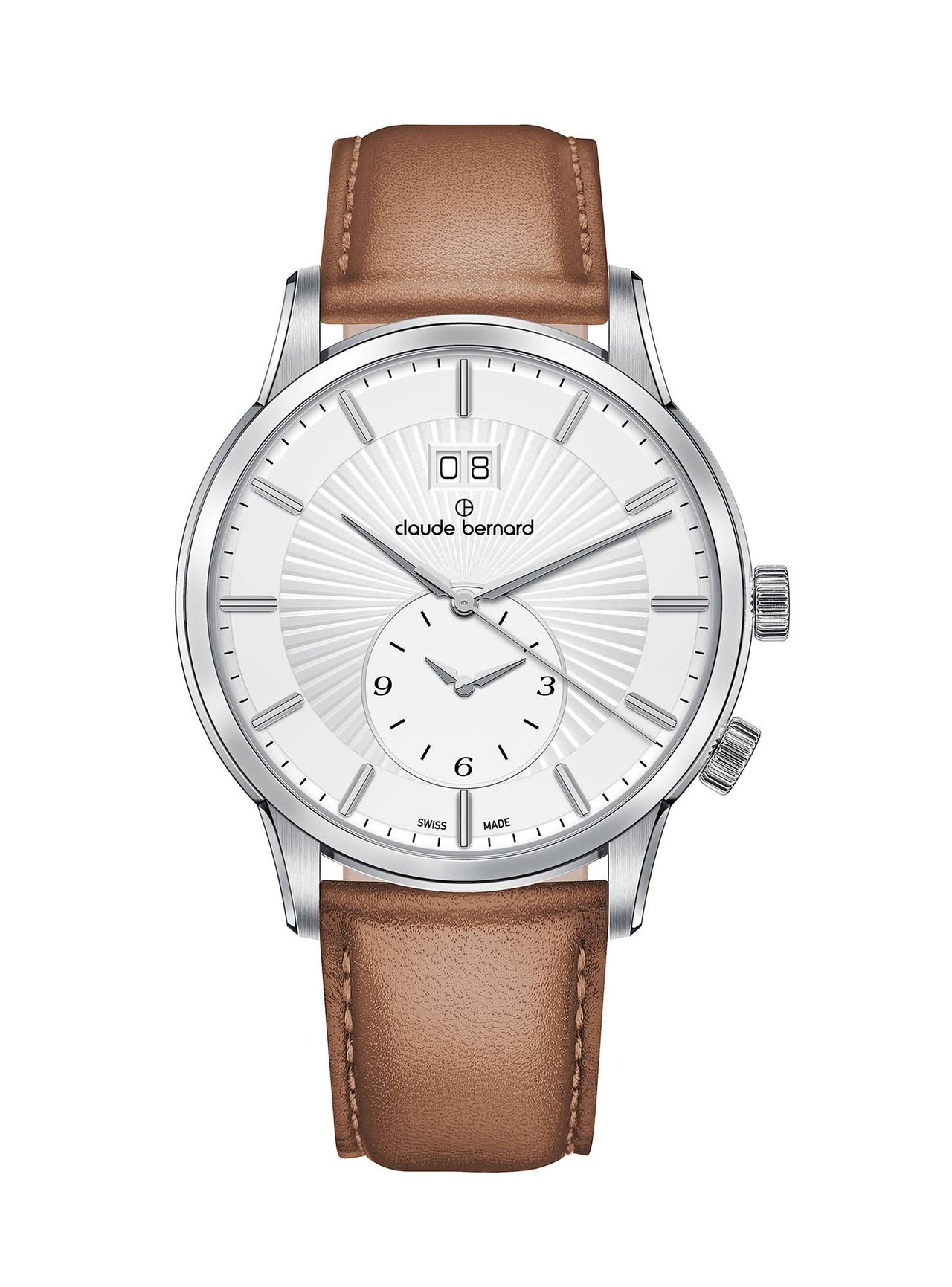 Claude Bernard Herren Uhr Classic 2nd Time Zone