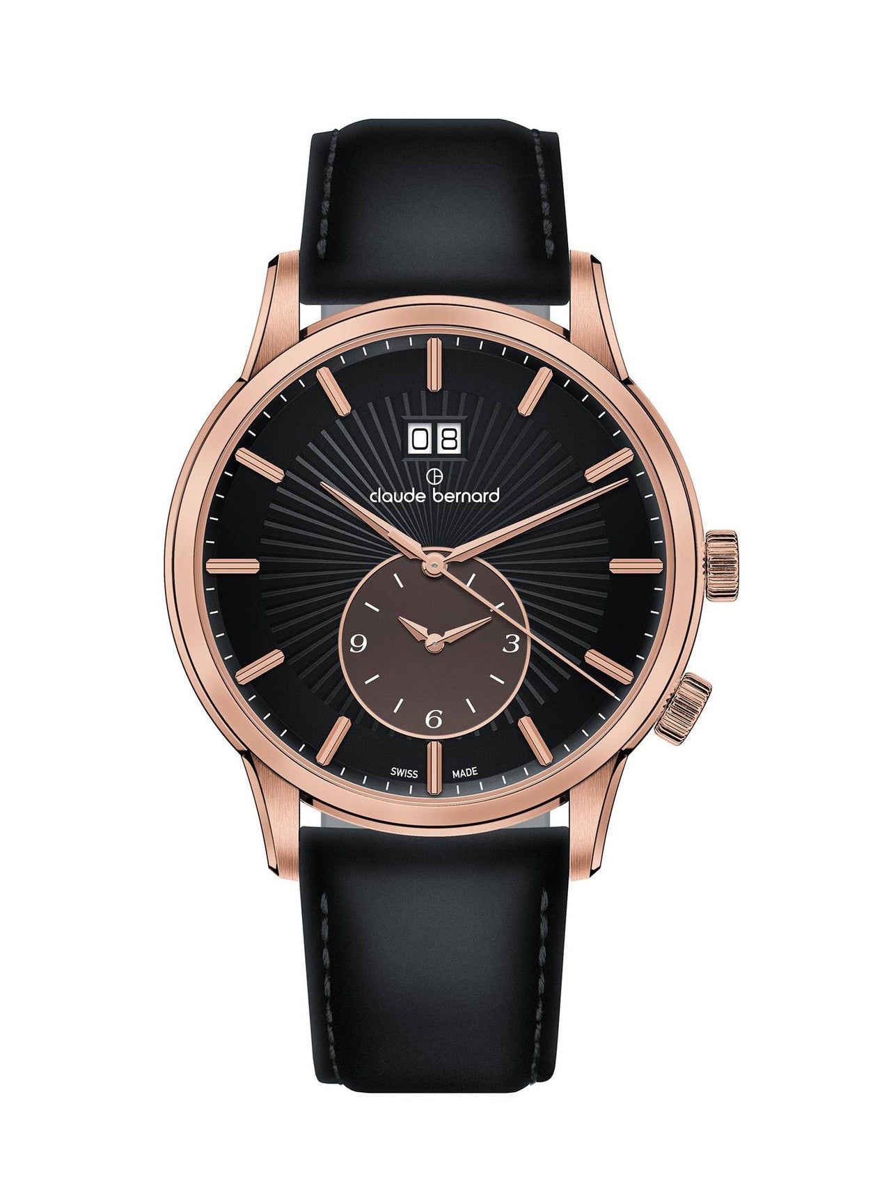 Claude Bernard Herren Uhr Classic 2nd Time Zone