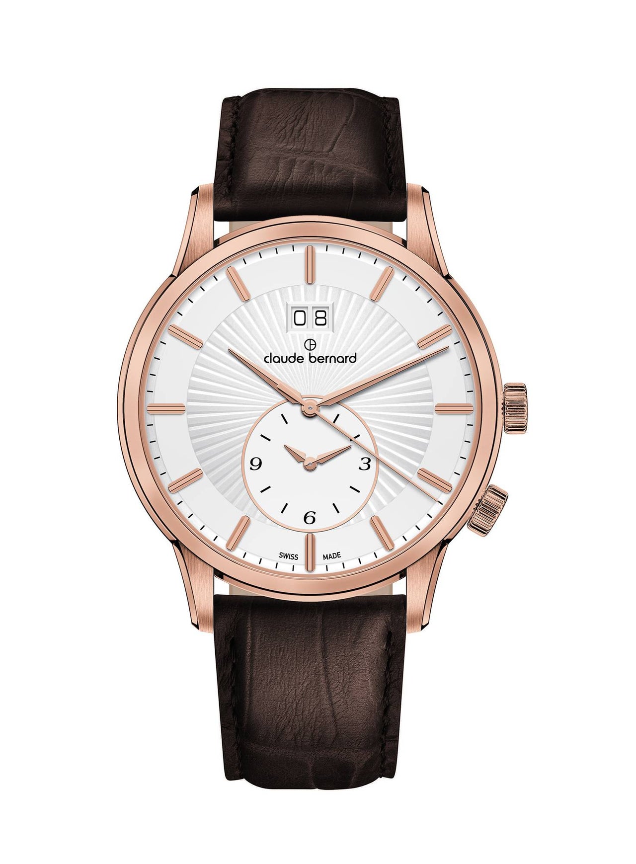 Claude Bernard Herren Uhr Classic 2nd Time Zone