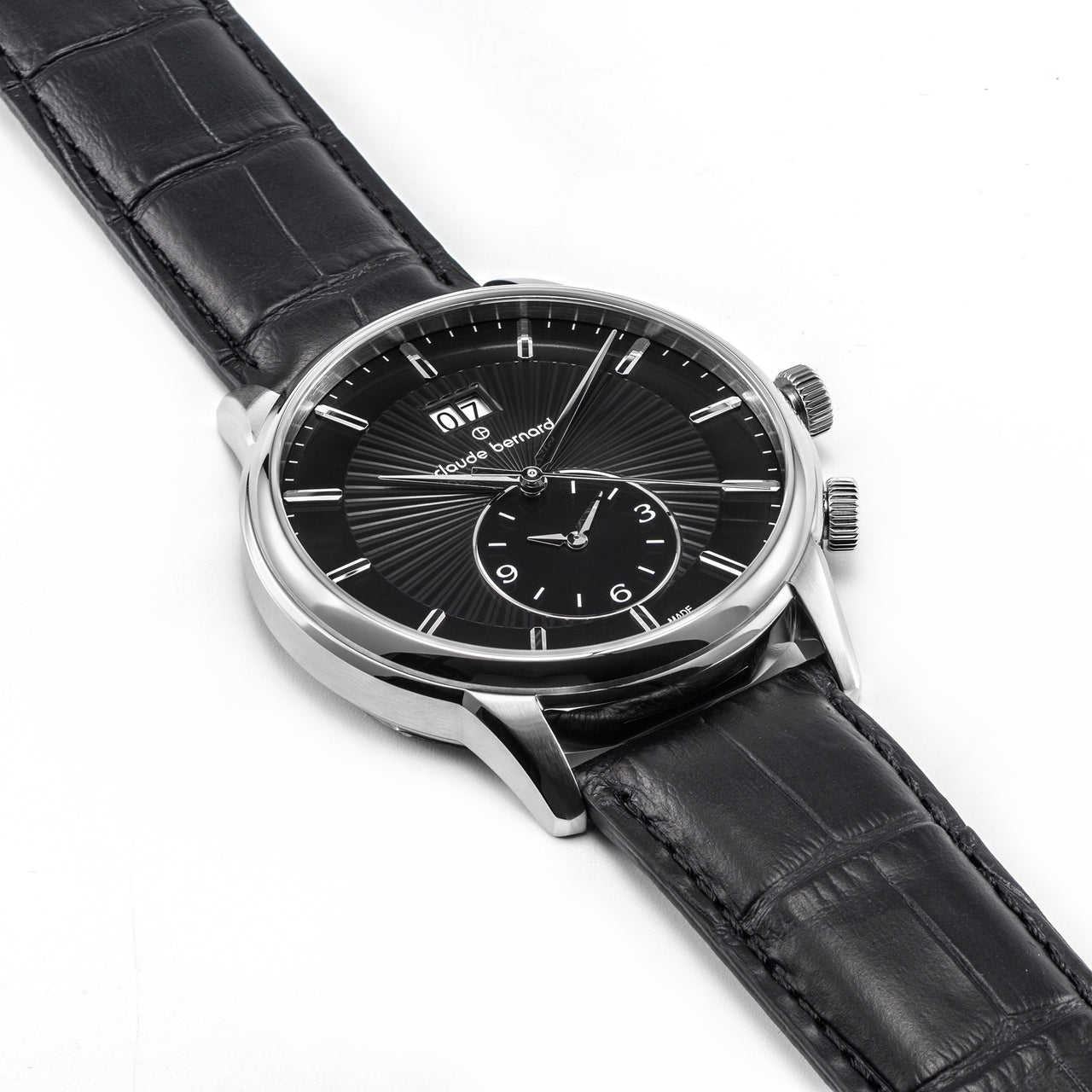 Claude Bernard Herren Uhr Classic 2nd Time Zone