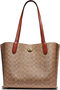 Thumbnail for Coach Damen Shopper Willow Tote C0693 B4NQ4 beige