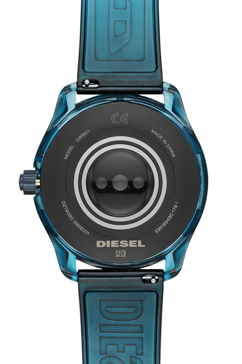 DIESEL On Fadelite Smartwatch blau/transparent 44 mm DZT2020