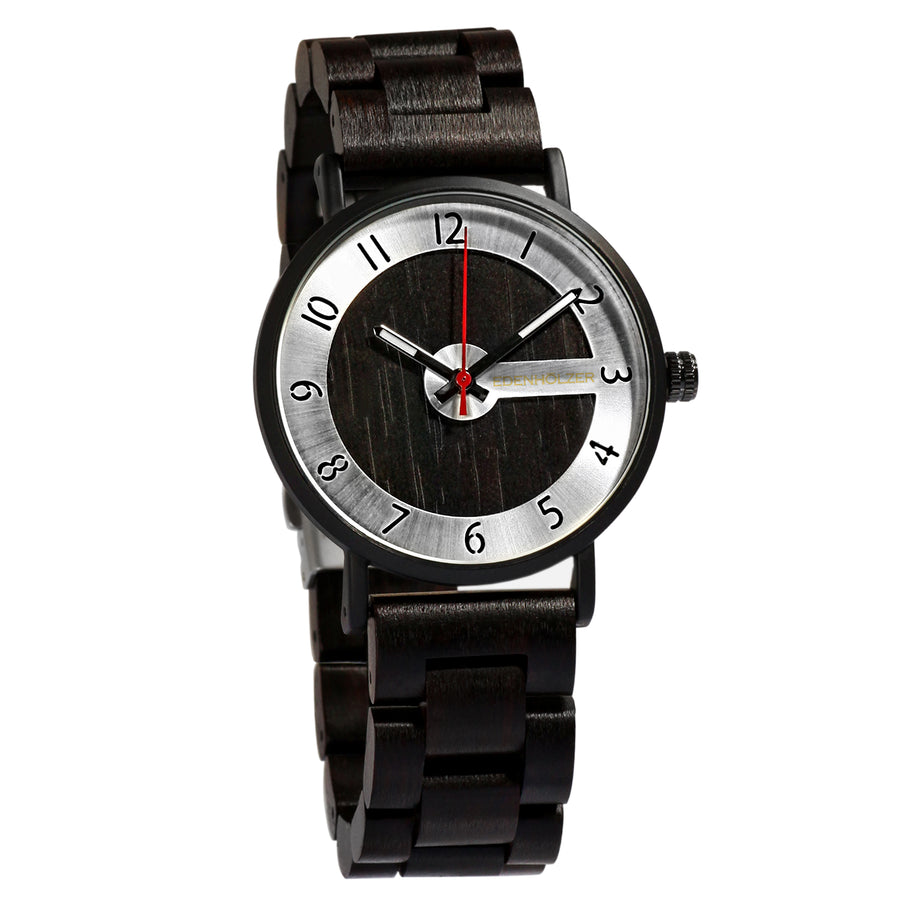Edenhölzer Herren Damen Armbanduhr Holzarmband Hardlex Mustigue