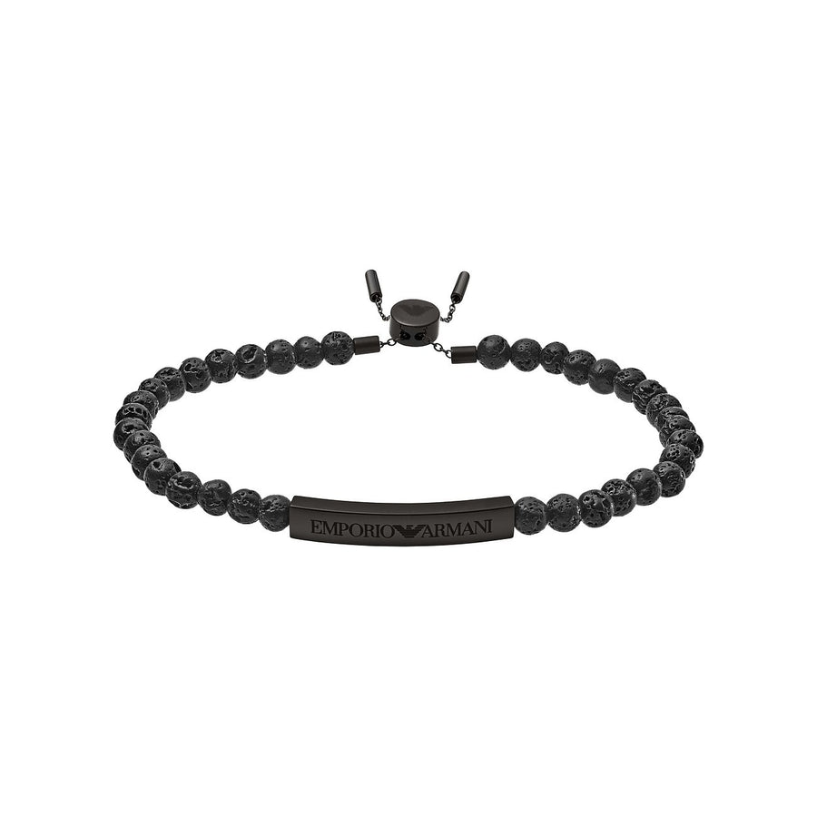 Emporio Armani Herren Armband Heritage schwarz EGS2478001