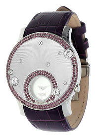 Thumbnail for Esprit Collection Damen Uhr Galene Violett Quarz Leder Armband EL101632F05