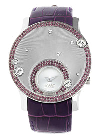 Thumbnail for Esprit Collection Damen Uhr Galene Violett Quarz Leder Armband EL101632F05