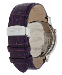 Thumbnail for Esprit Collection Damen Uhr Galene Violett Quarz Leder Armband EL101632F05