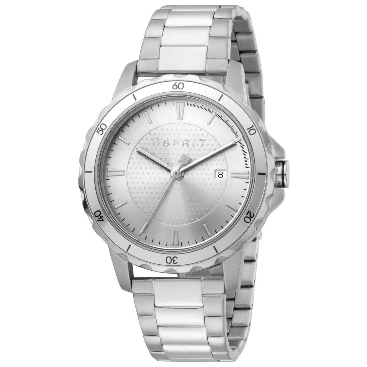 Esprit Uhr ES1G207M0055 Herren Silberfarben