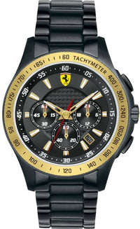 Thumbnail for Ferrari Herrenuhr Chronograph SF105 Scuderia Schwarzes Armband Edelstahl 44mm 830095