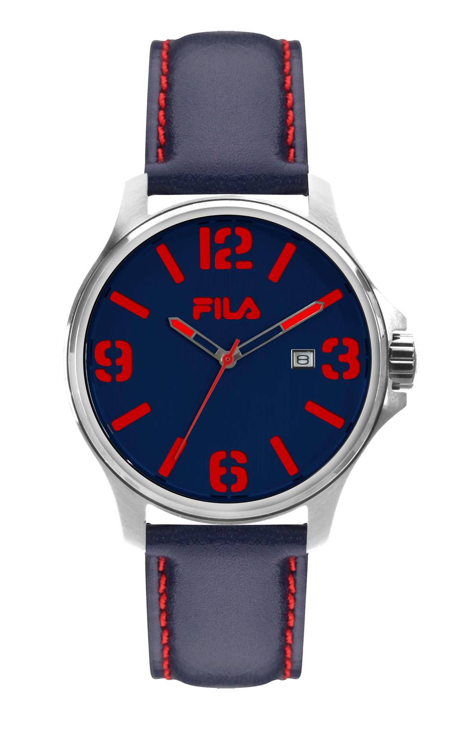 Fila Filastyle Herren Armbanduhr 41 mm Armband Leder Blau 38-155-002