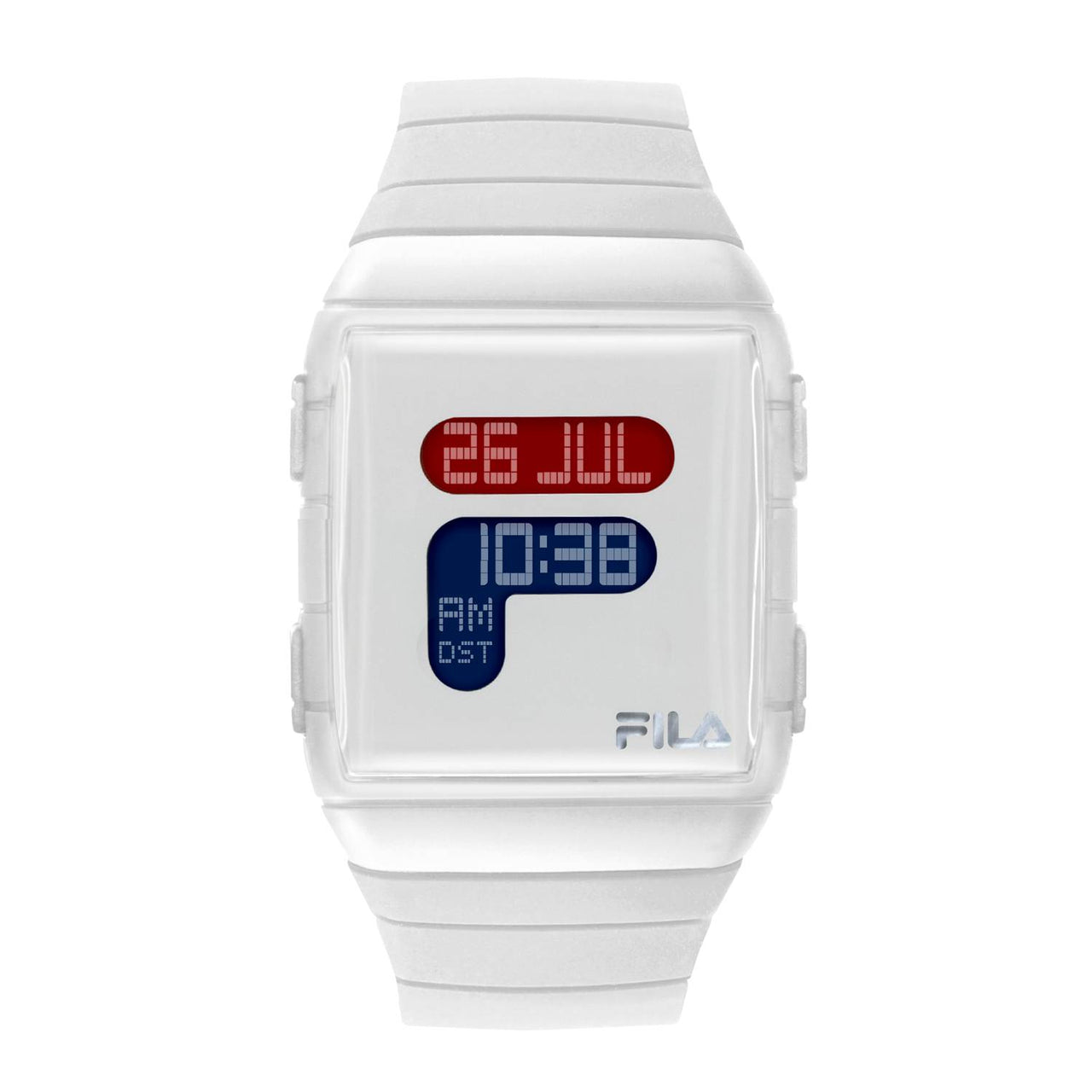 Fila Armbanduhr Damen Weltzeit Silikon Armband Uhr 38-105