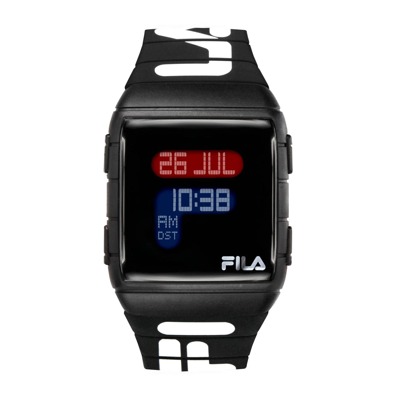 Fila Armbanduhr Damen Weltzeit Silikon Armband Uhr 38-105