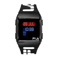 Thumbnail for Fila Armbanduhr Damen Weltzeit Silikon Armband Uhr 38-105