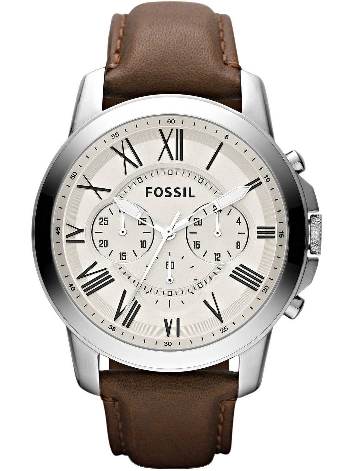 Fossil Herren Armbanduhr Chronograph Grant  braun FS4735