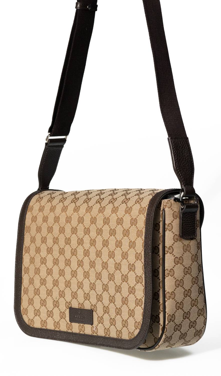 GUCCI Damen Canvas Crossbody Messenger Bag