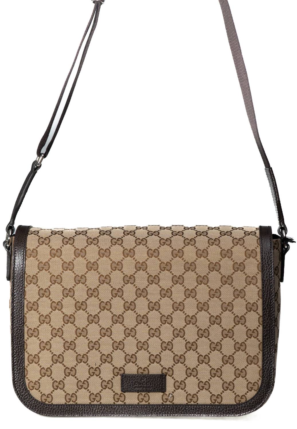 GUCCI Damen Canvas Crossbody Messenger Bag