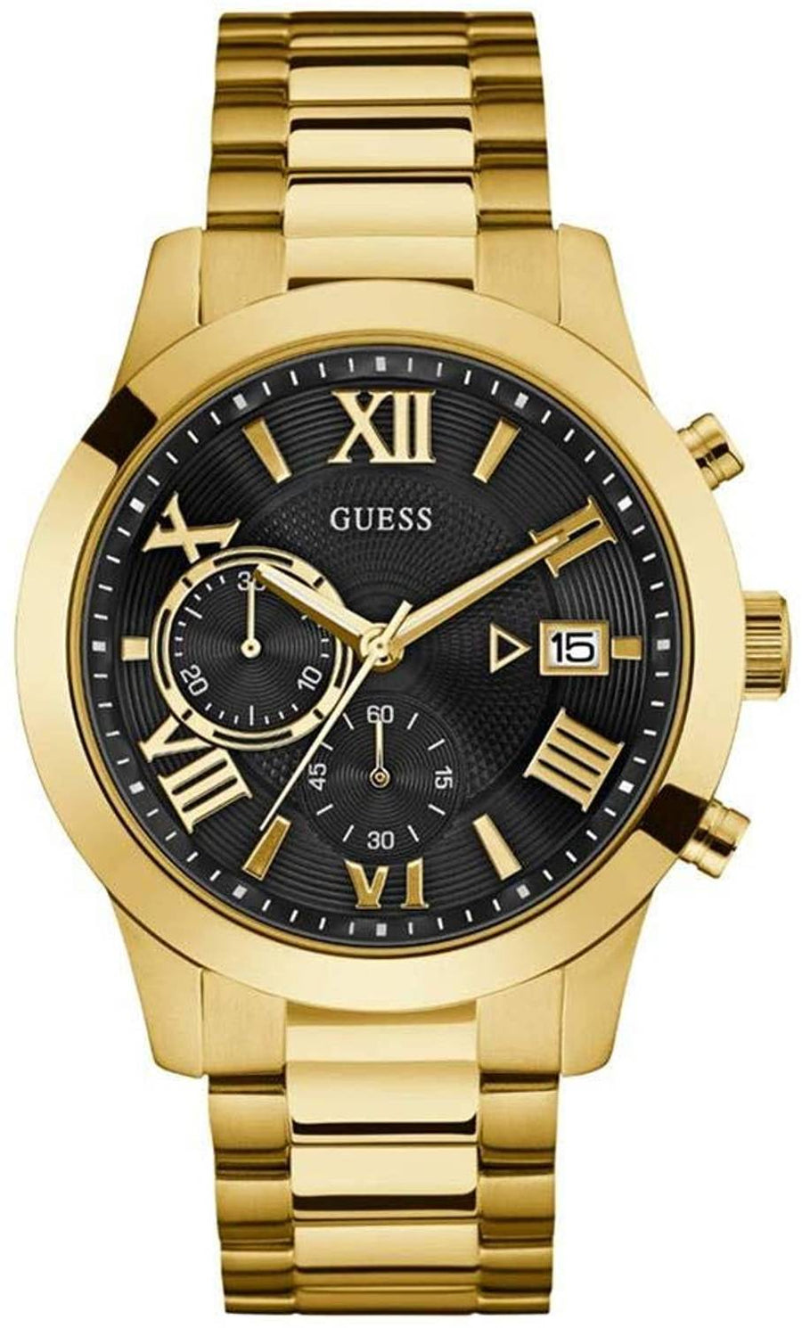 Guess Herren-Armbanduhr Multifunktionsuhr Atlas 44mm Gold W0668G8