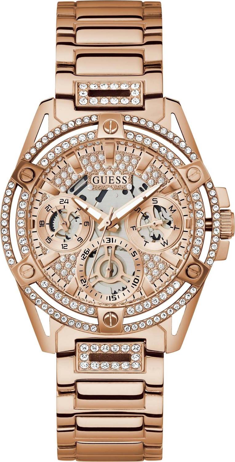 Guess Damen Multifunkion Armbanduhr Queen rosegold 40 mm GW0464L3