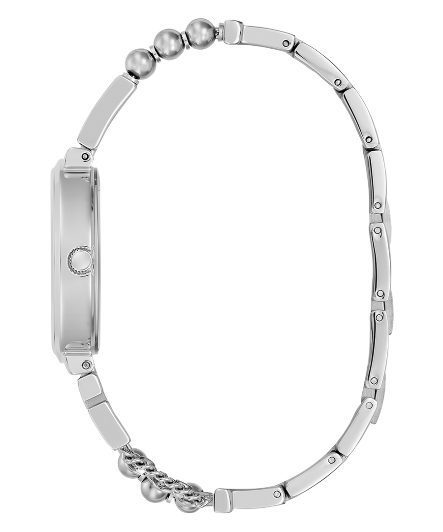 Guess Damen Armbanduhr G Cluster Edelstahl silber GW0545L1