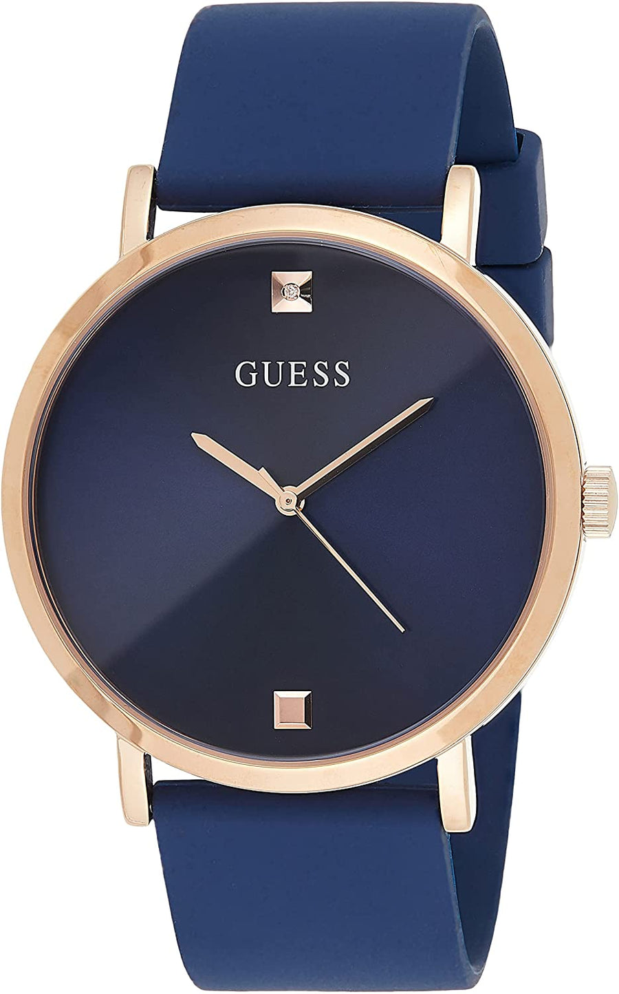 Guess Armbanduhr Guess Silikon Armband Blau 44mm W1264G3