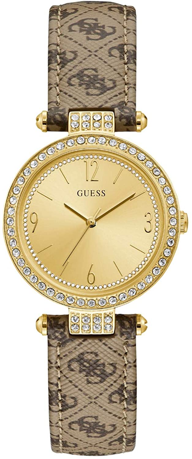 Guess Damen Armbanduhr Leder Armband TERRACE W1230L2