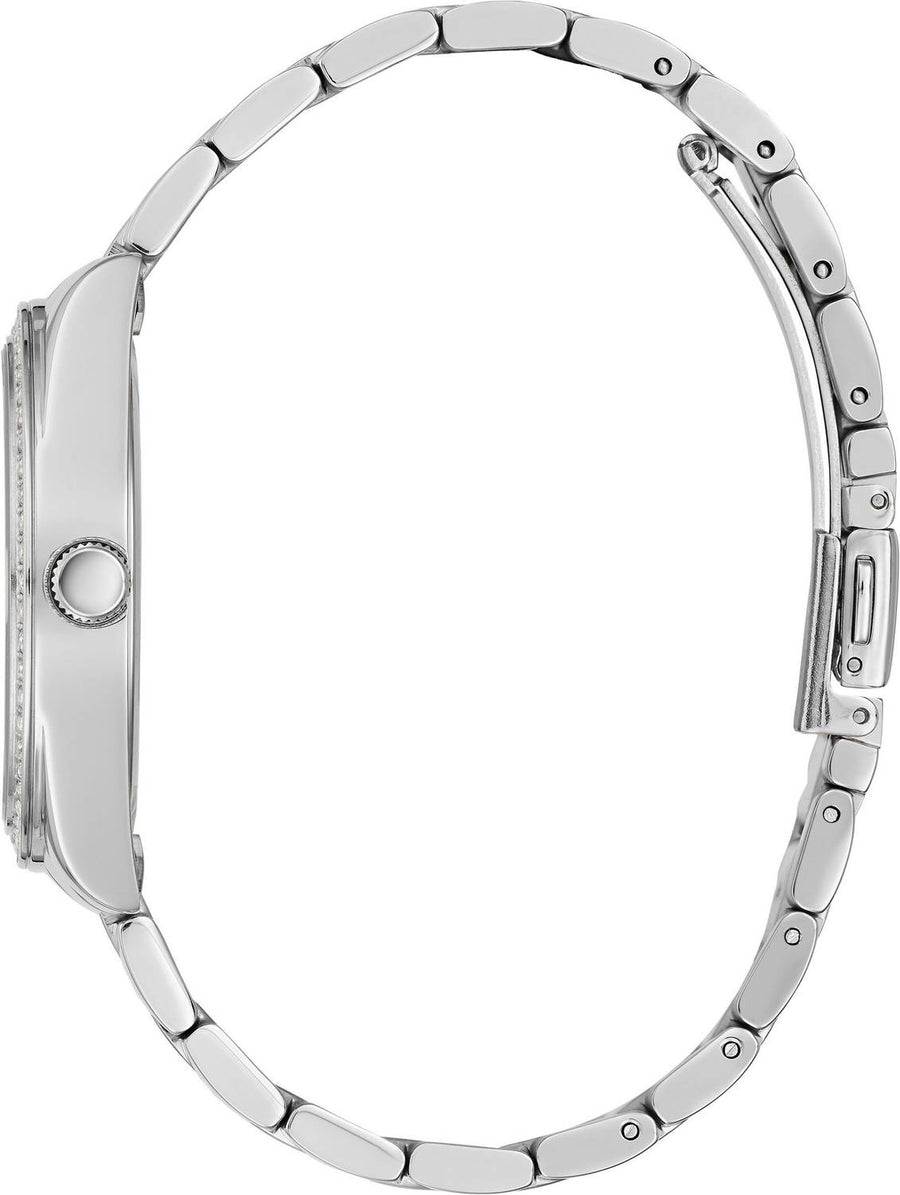Guess Damen Luna Armbanduhr silber, blau GW0307L1