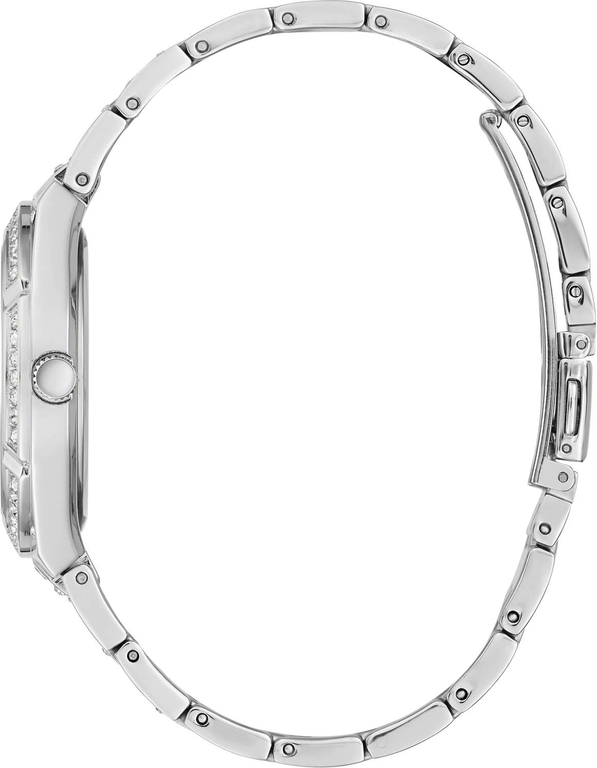 Guess Damen Armbanduhr AFTERGLOW Edelstahl Armband silberfarben GW0312L1