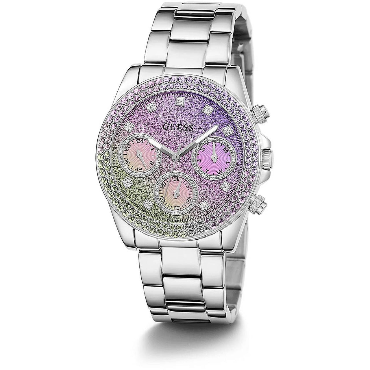 Guess Damen Armbanduhr Sol 38 mm silber GW0483L1