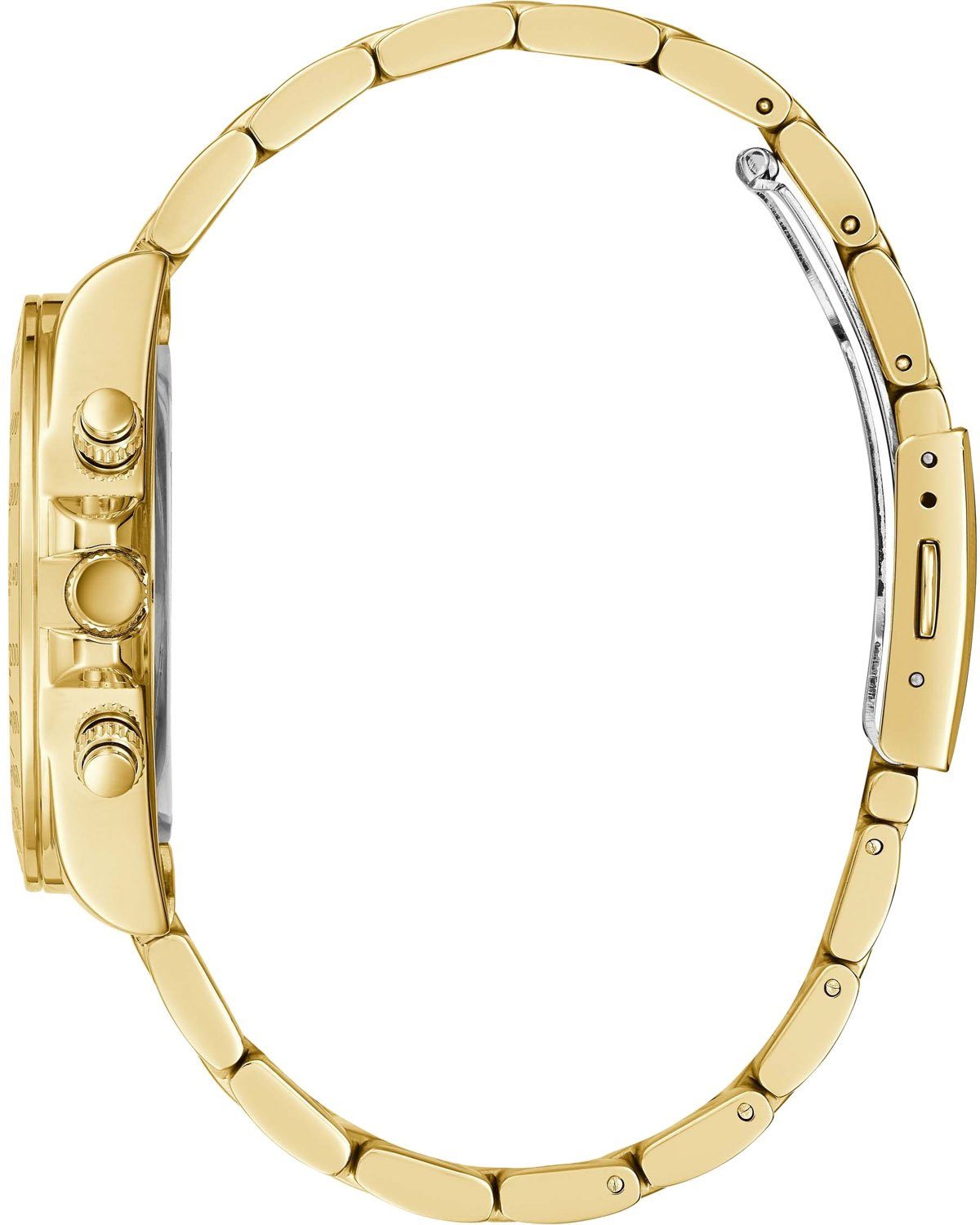 Guess Damen Armbanduhr Active Life 38 mm Regenbogen auf dem Zifferblatt Armband Edelstahl GW0433L1