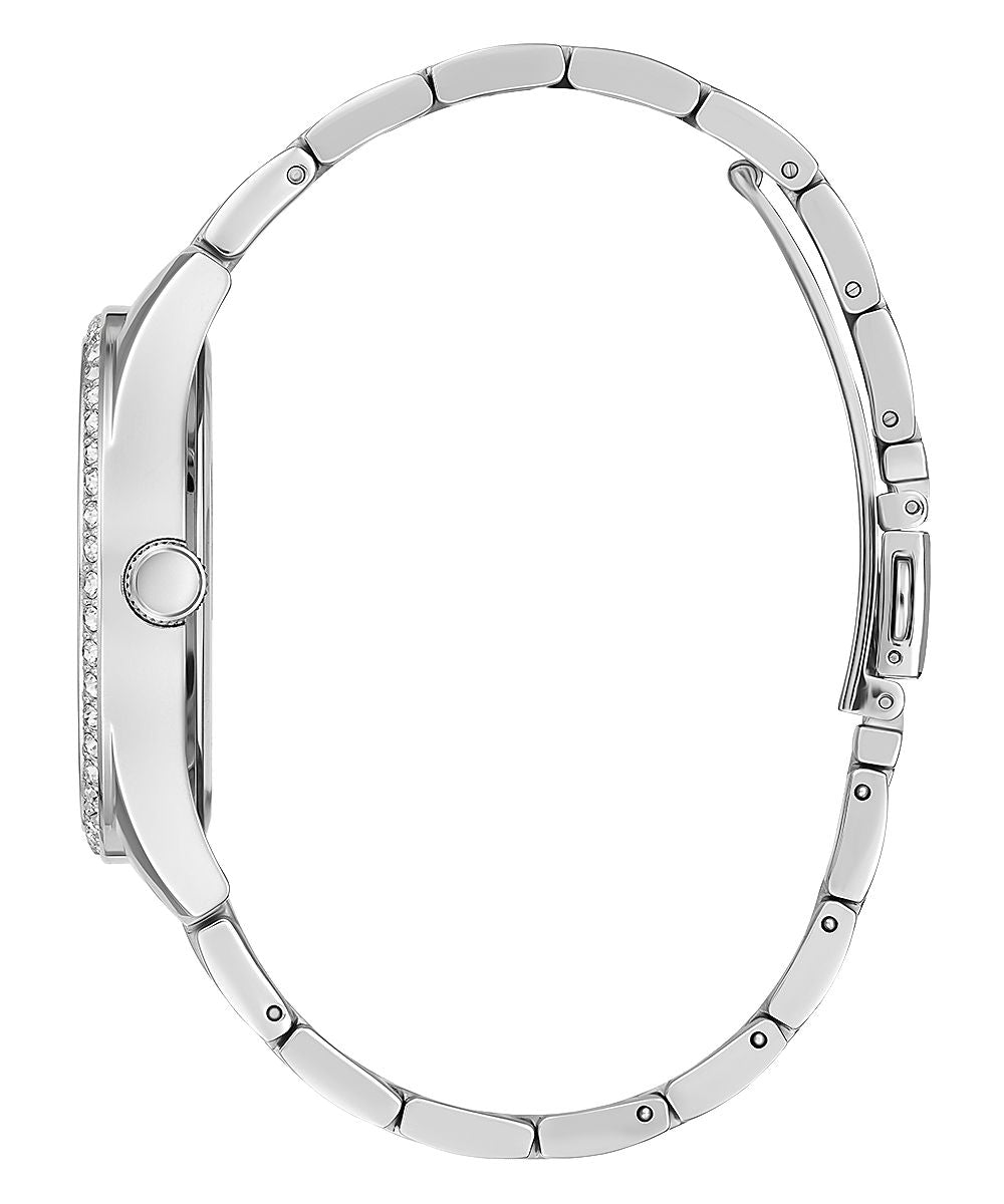 Guess Damen Armbanduhr Be Loved 38 mm Herz auf Zifferblatt Armband Edelstahl GW0380L1